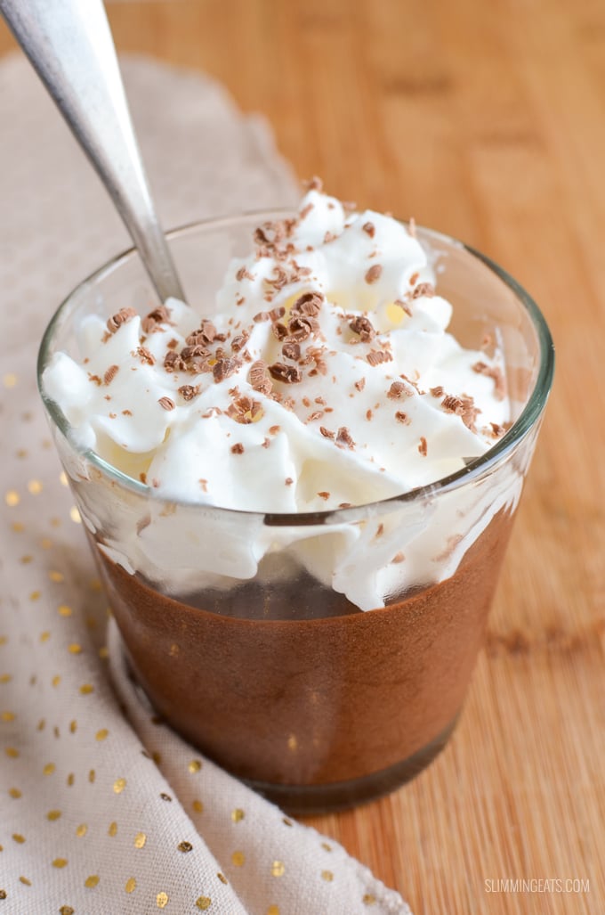 Slimming Eats Chocolate Mousse - gluten free, dairy free, vegetarian, Slimming Eats and Weight Watchers friendly