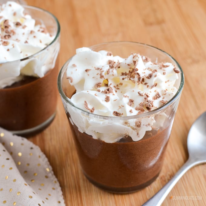 Slimming Eats Chocolate Mousse - gluten free, dairy free, vegetarian, Slimming Eats and Weight Watchers friendly