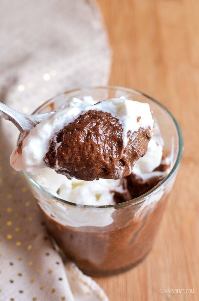 Slimming Eats Chocolate Mousse - gluten free, dairy free, vegetarian, Slimming Eats and Weight Watchers friendly