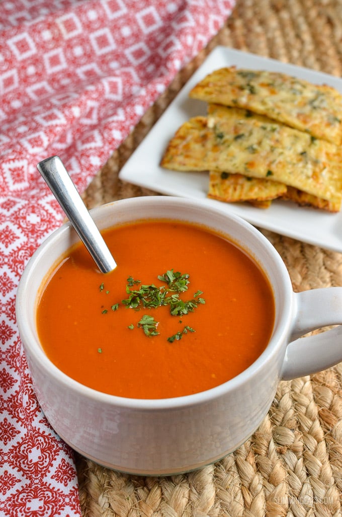 Slimming Eats - Cream of Tomato Soup - gluten free, vegetarian, Slimming Eats and Weight Watchers friendly