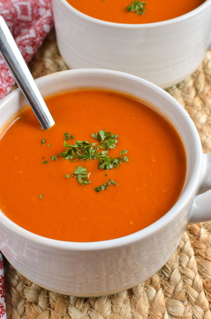 Slimming Eats - Cream of Tomato Soup - gluten free, vegetarian, Slimming Eats and Weight Watchers friendly