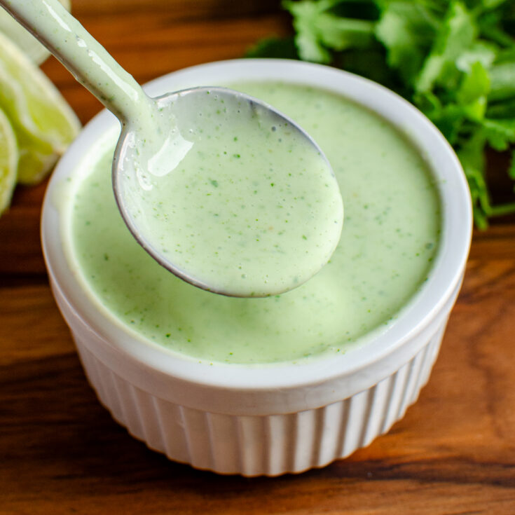 Creamy Cilantro Lime Yoghurt Dressing