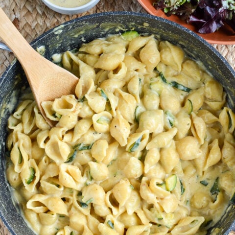 One Pot Creamy Zucchini Pasta