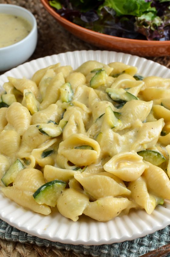 One Pot Creamy Zucchini Pasta Slimming Eats
