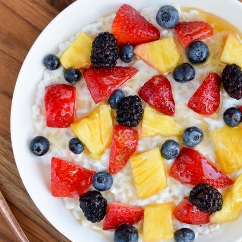 Pearl Barley Greek Yoghurt Breakfast Bowl