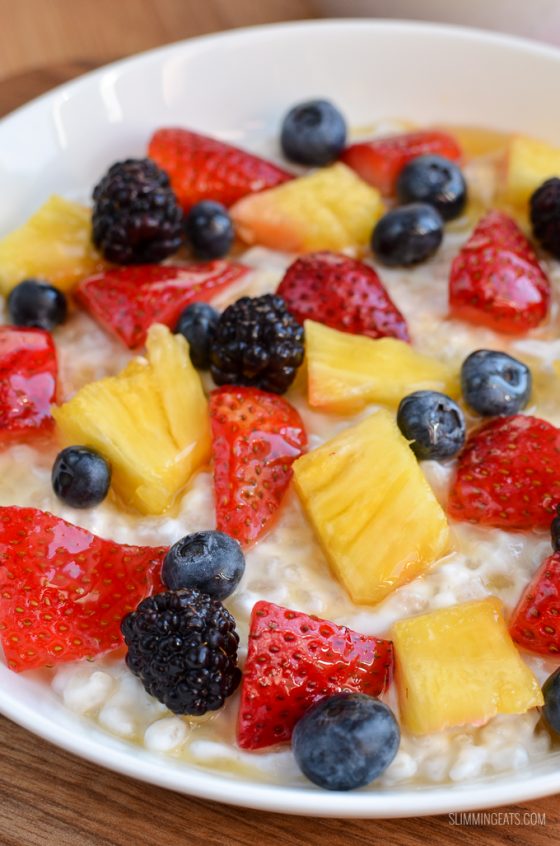 Pearl Barley Greek Yoghurt Breakfast Bowl Slimming Eats