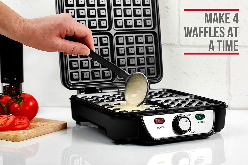 Syn Free Cheese and Ham Stuffed Hash Brown Waffle Slimming Recipes