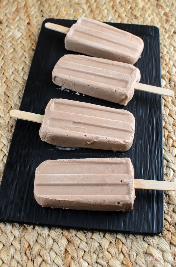 Slimming Eats Low Syn 2 Ingredients Fudgsicles - gluten free, vegetarian, Slimming World and Weight Watchers friendly