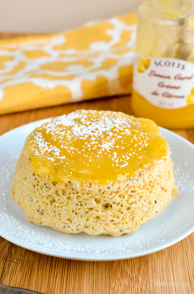 Low Syn Lemon Poppy Seed Mug Cake Slimming World Recipes