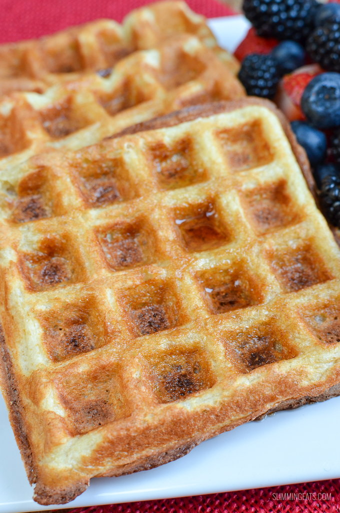 Slimming Eats Syn Free Classic Belgian Waffles - gluten free, vegetarian, Slimming World and Weight Watchers friendly
