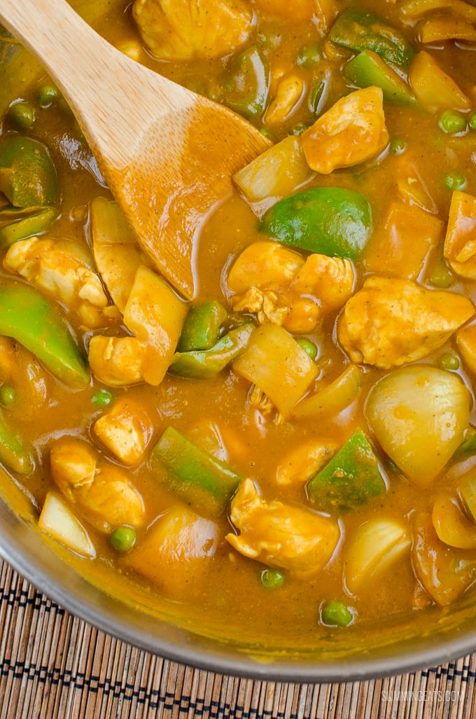 Slimming Eats Syn Free Chinese Chicken Curry - gluten free, dairy free, Slimming World and Weight Watchers friendly