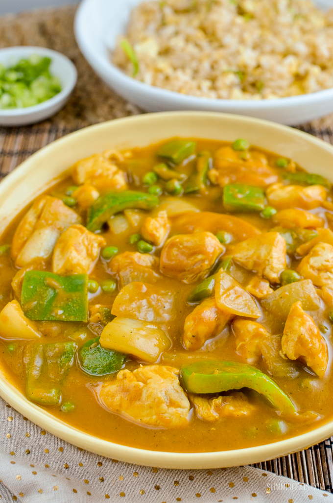 Slimming Eats Syn Free Chinese Chicken Curry - gluten free, dairy free, Slimming World and Weight Watchers friendly