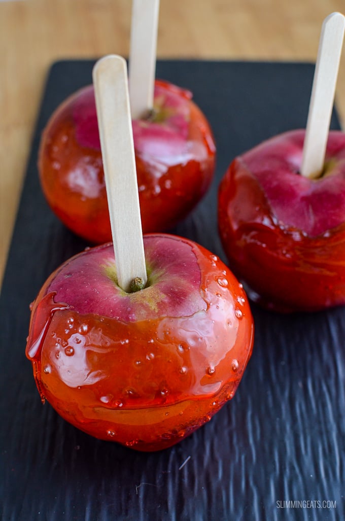 Slimming Eats Low Syn Toffee Apples / Candy Apples - gluten free, dairy free, vegetarian, Slimming World and Weight Watchers friendly