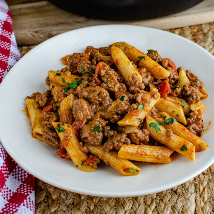 One Pot Cheeseburger Pasta