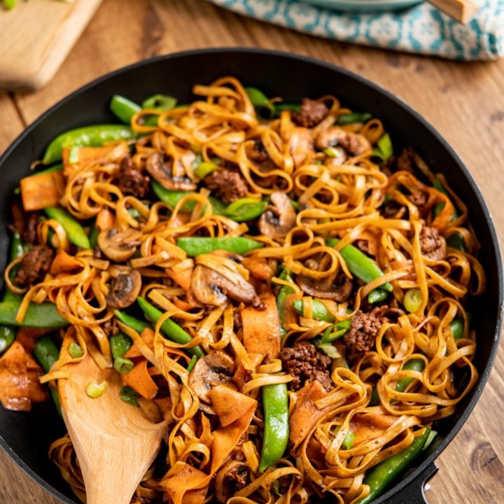 Quick Hoisin Beef Noodle Stir Fry