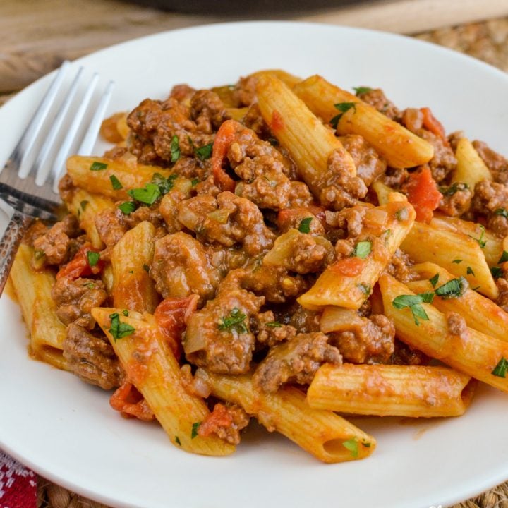 One Pot Cheeseburger Pasta