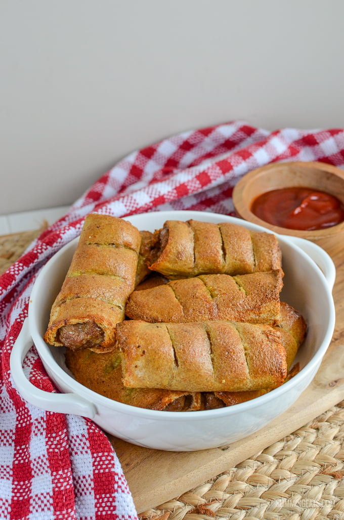 Slimming Eats Sausage Rolls - dairy free, Slimming Eats and Weight Watchers friendly