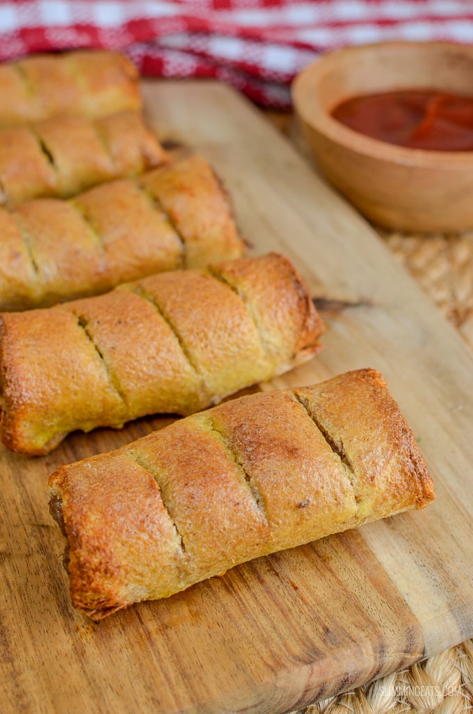 Slimming Eats Sausage Rolls - dairy free, Slimming Eats and Weight Watchers friendly