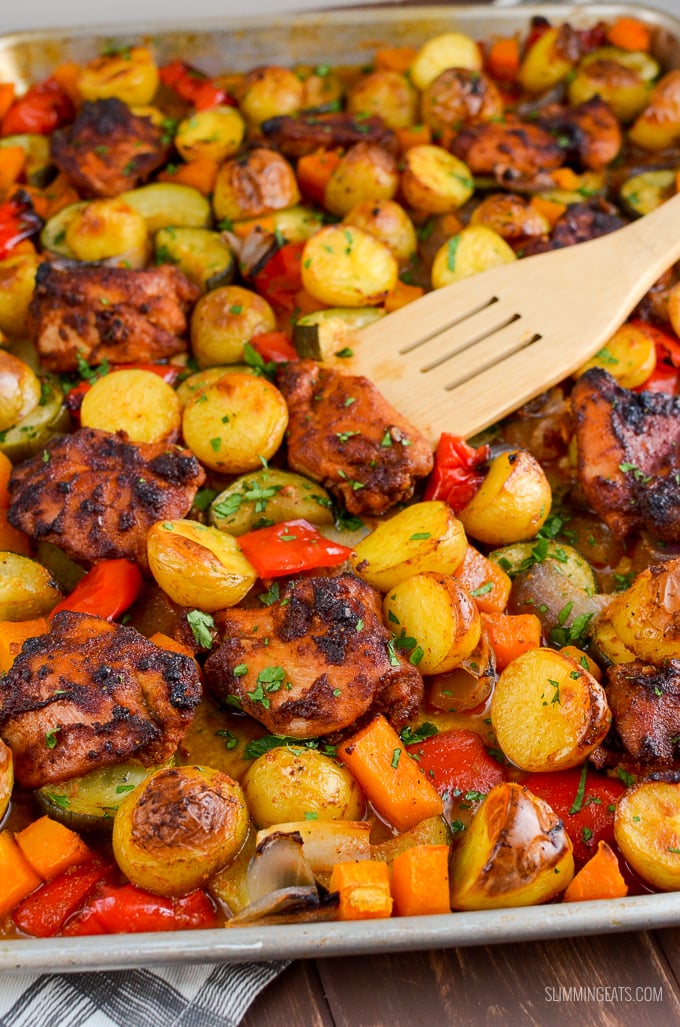 Chicken breast and potato tray bake online