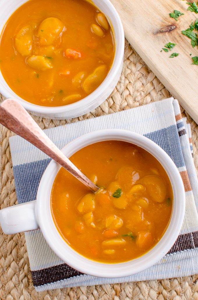 Slimming Eats Syn Free Carrot and Butter Bean Soup - gluten free, dairy free, vegan, pressure cooker (Instant Pot), Slimming World and Weight Watchers friendly