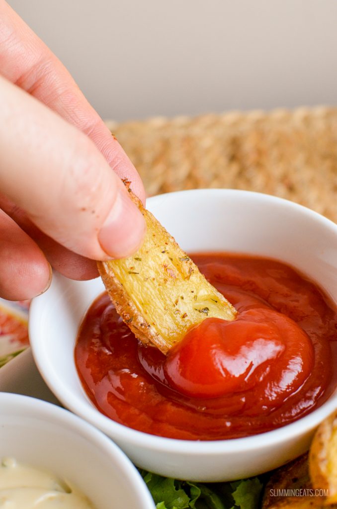 Garlic and Herb Potato Wedges Slimming Eats