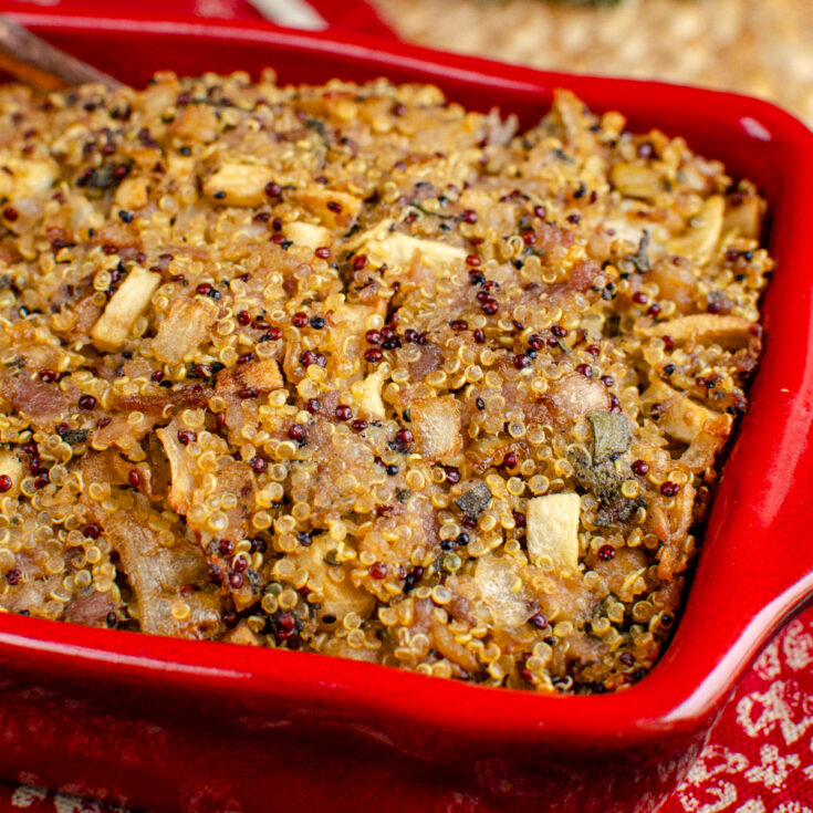 Sausage Sage Onion Quinoa Stuffing 