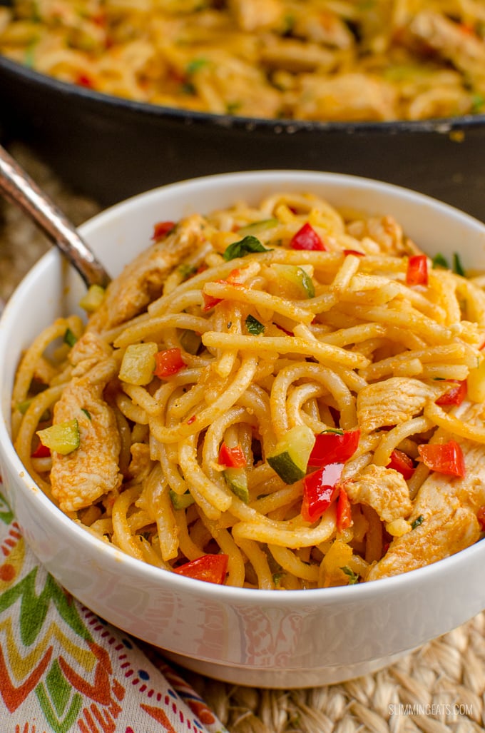 Slimming Eats Bang Bang Chicken Pasta - slimming eats and weight watchers friendly - 11 WW Smart Points