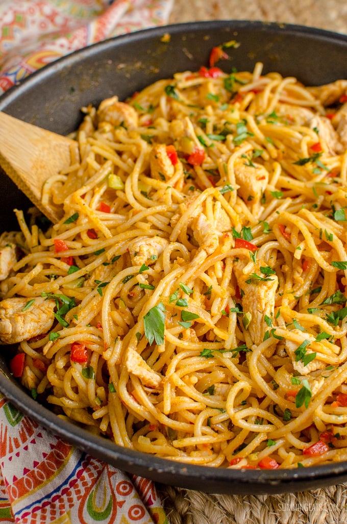 Slimming Eats Bang Bang Chicken Pasta - slimming eats and weight watchers friendly -  11 WW Smart Points