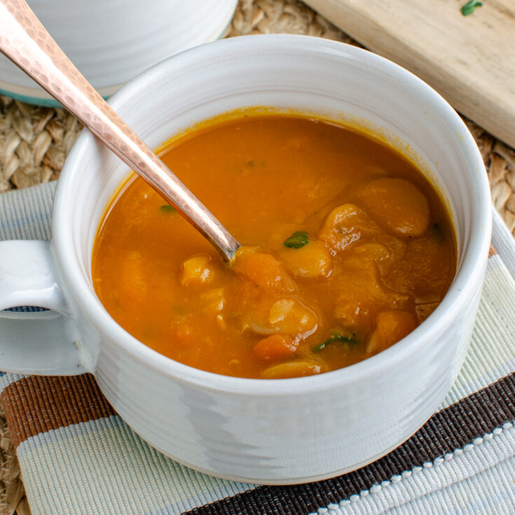 Carrot and Butter Bean Soup 