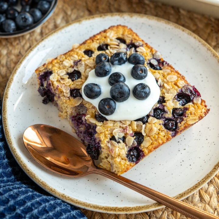 Lemon Blueberry Baked Oats