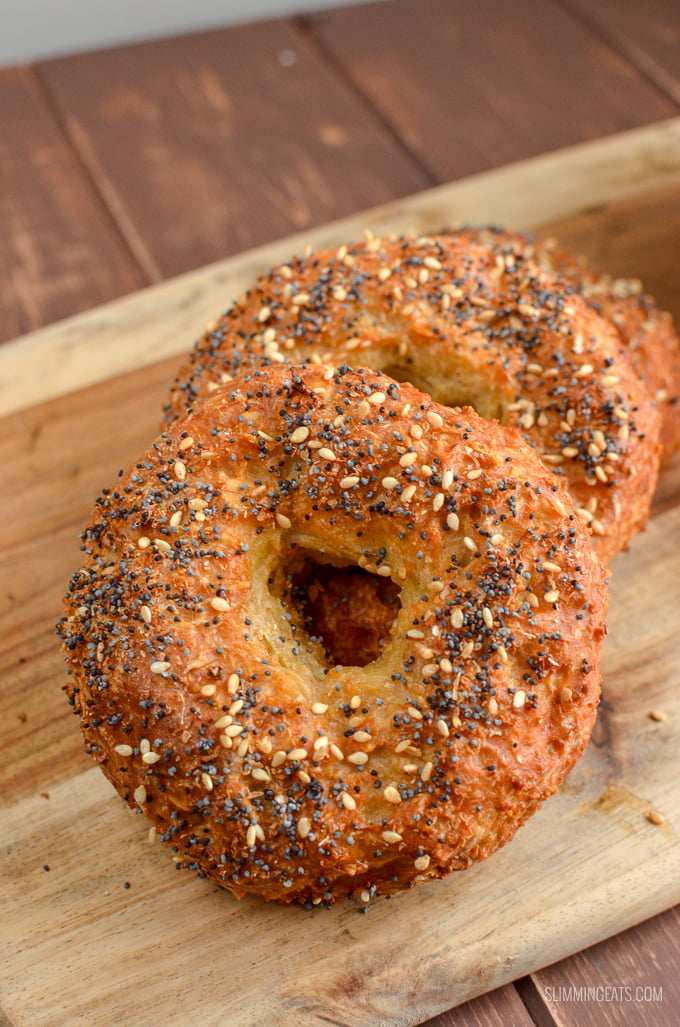 Now you can enjoy a proper tasty Oat Bagel for breakfast or lunch. The hardest part will be deciding what to add as your filling. 4 WW Smart Points. Gluten Free, Vegetarian, Slimming Eats and Weight Watchers friendly | www.slimmingeats.com