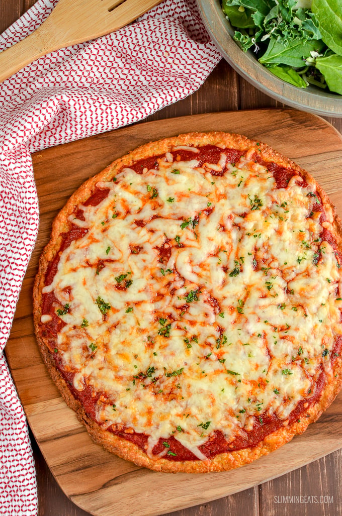 Ultimate Syn Free Pizza with Mozzarella - over the top view