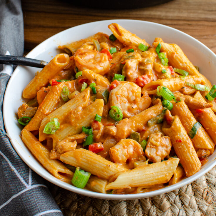 One Pot New Orleans Cajun Pasta 