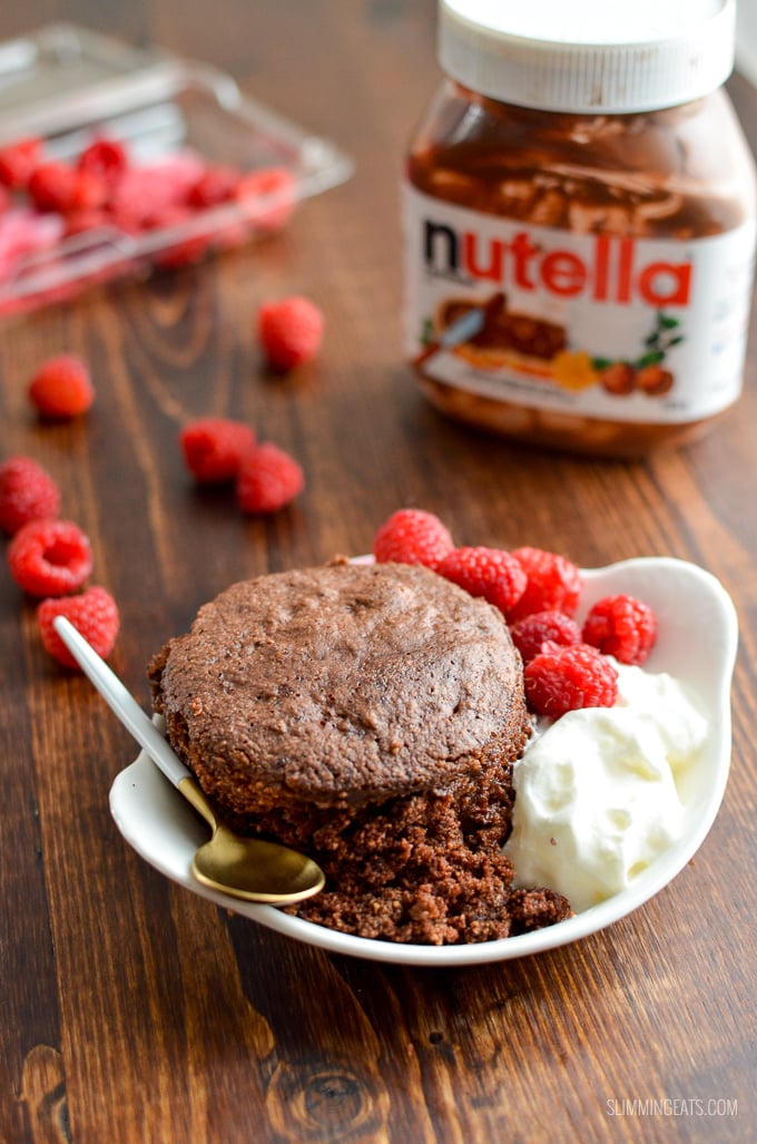 The Best Slimming Eats Microwave Chocolate Mug Cake you will ever make - seriously this is light, fluffy and delicious!! Gluten Free, Vegetarian, Slimming Eats and Weight Watchers friendly | www.slimmingworld.com