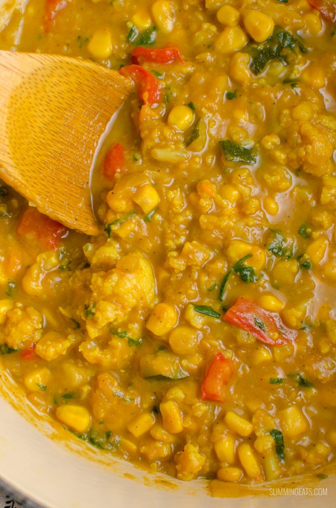 Coconut Vegetable Curry (Vegan) | Slimming Eats