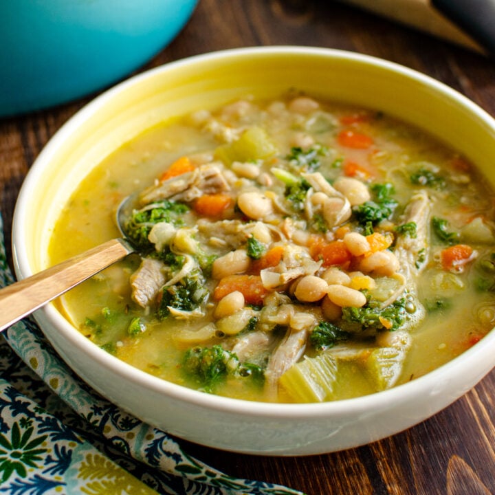 Tuscan Chicken and White Bean Soup