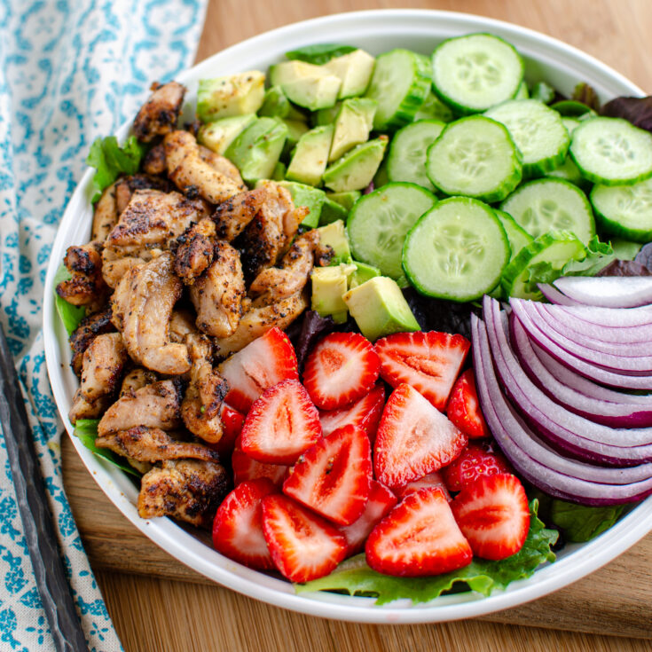Chicken Strawberry Avocado Salad