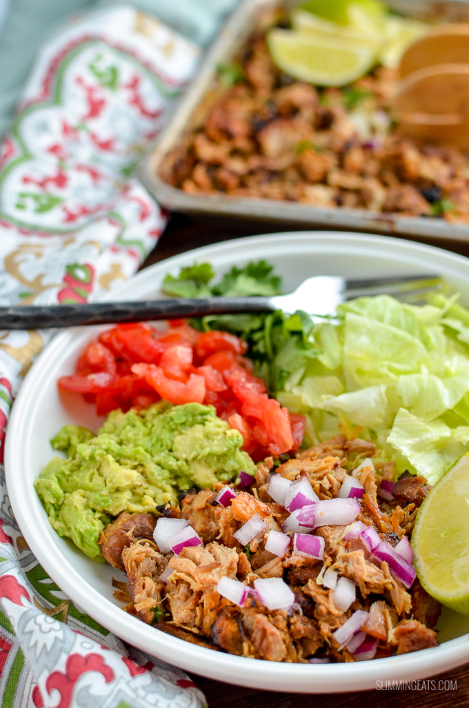 Delicious charred on the edges Pineapple Mexican Pork Carnitas - an easy delicious Instant Pot or Slow Cooker Recipe | gluten free, dairy free, whole30, Slimming Eats and Weight Watchers friendly
