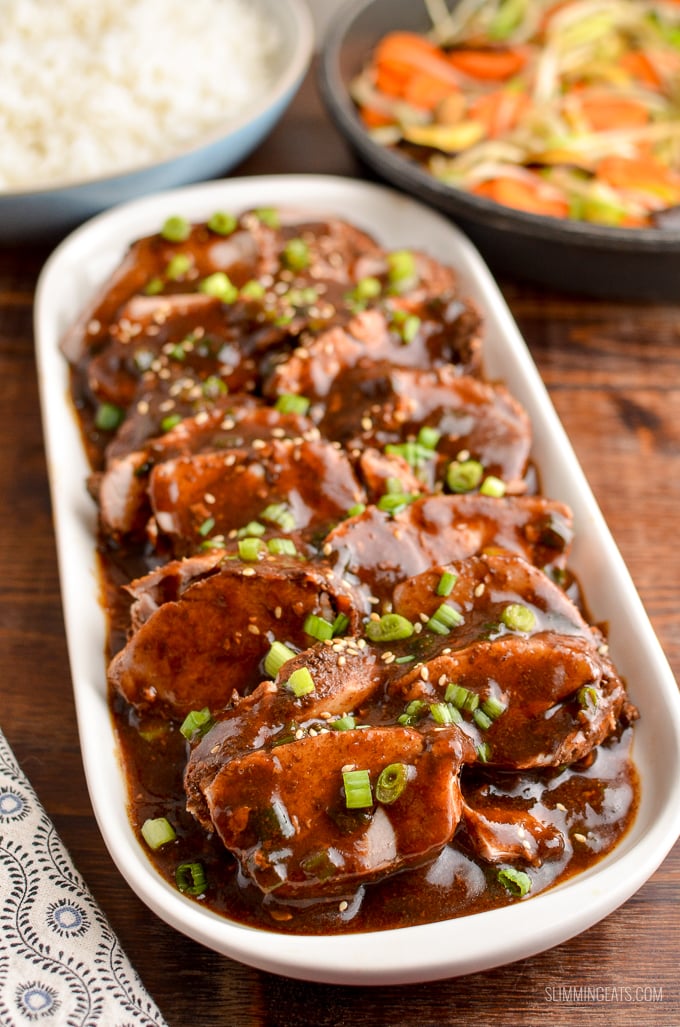 Tender Slow Cooked Teriyaki Pork Tenderloin a easy throw in the slow cooker meal that is perfect for the whole family. | gluten free, dairy free, slow cooker, Slimming Eats and Weight Watchers friendly Tender Slow Cooked Teriyaki Pork Tenderloin a easy throw in the slow cooker meal that is perfect for the whole family. | gluten free, dairy free, slow cooker, Slimming Eats and Weight Watchers friendly