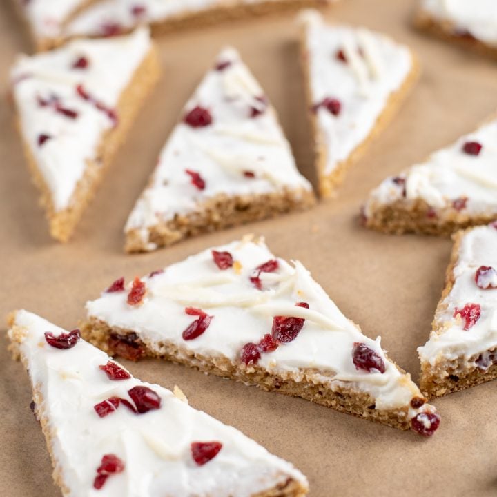 Cranberry Bliss Baked Oat Bars