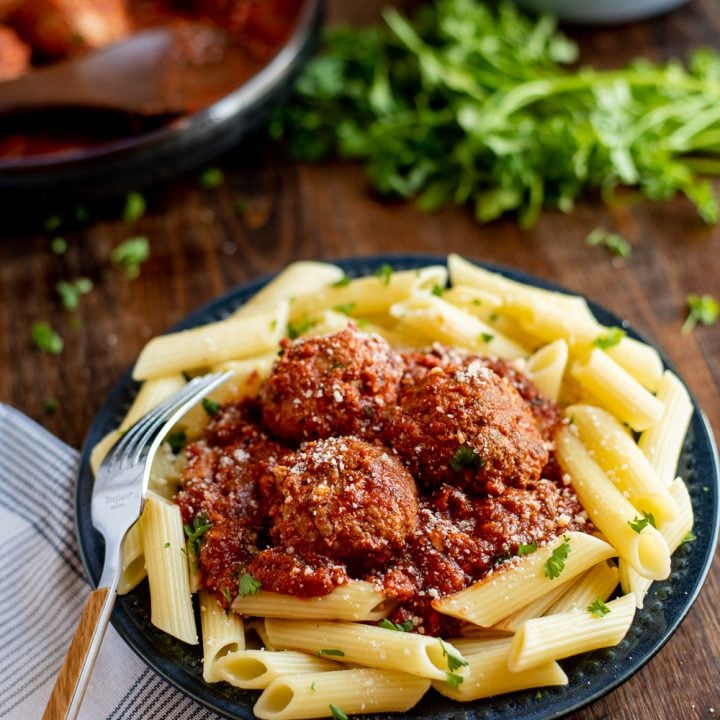 Slow Cooker Italian Chicken Meatballs