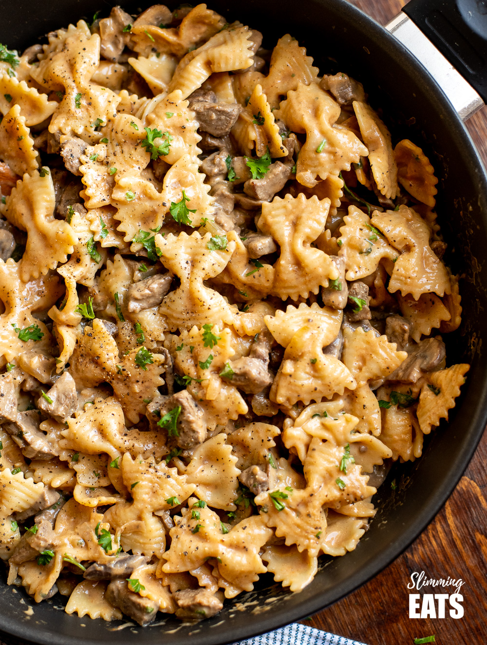 One Pot Beef Stroganoff Pasta Slimming Eats