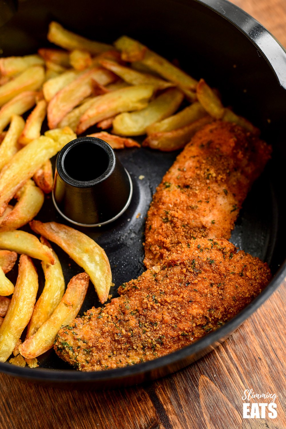 ACTIFRY FISH AND CHIPS IN PAN