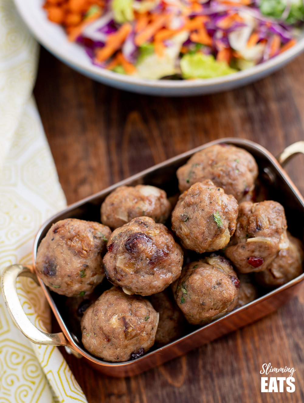 Cranberry Almond Chicken Meatballs Slimming Eats