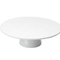 KitchenCraft "Sweetly Does It" Cake Stand, Porcelain, White, 30 x 12 x 16 cm