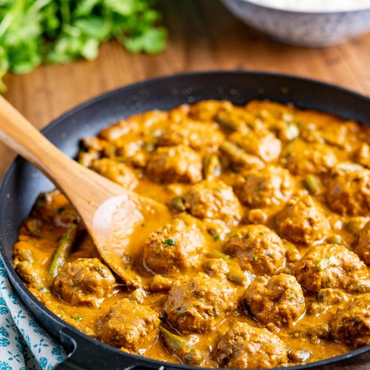 Coconut Beef Meatball Curry