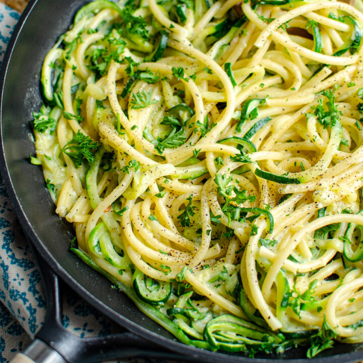 Courgette and Parmesan Pasta