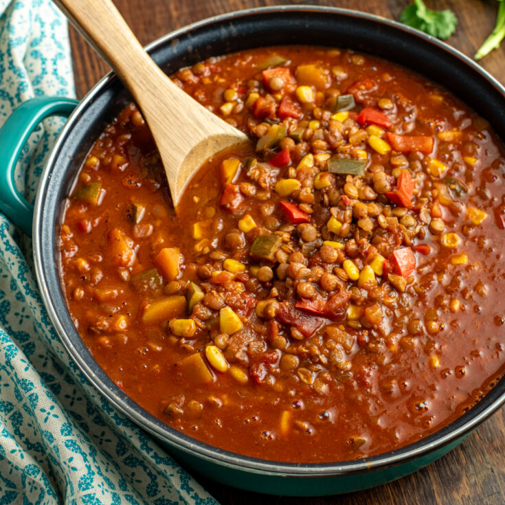 Taco Lentil Soup (Pressure Cooker or Stove Top)
