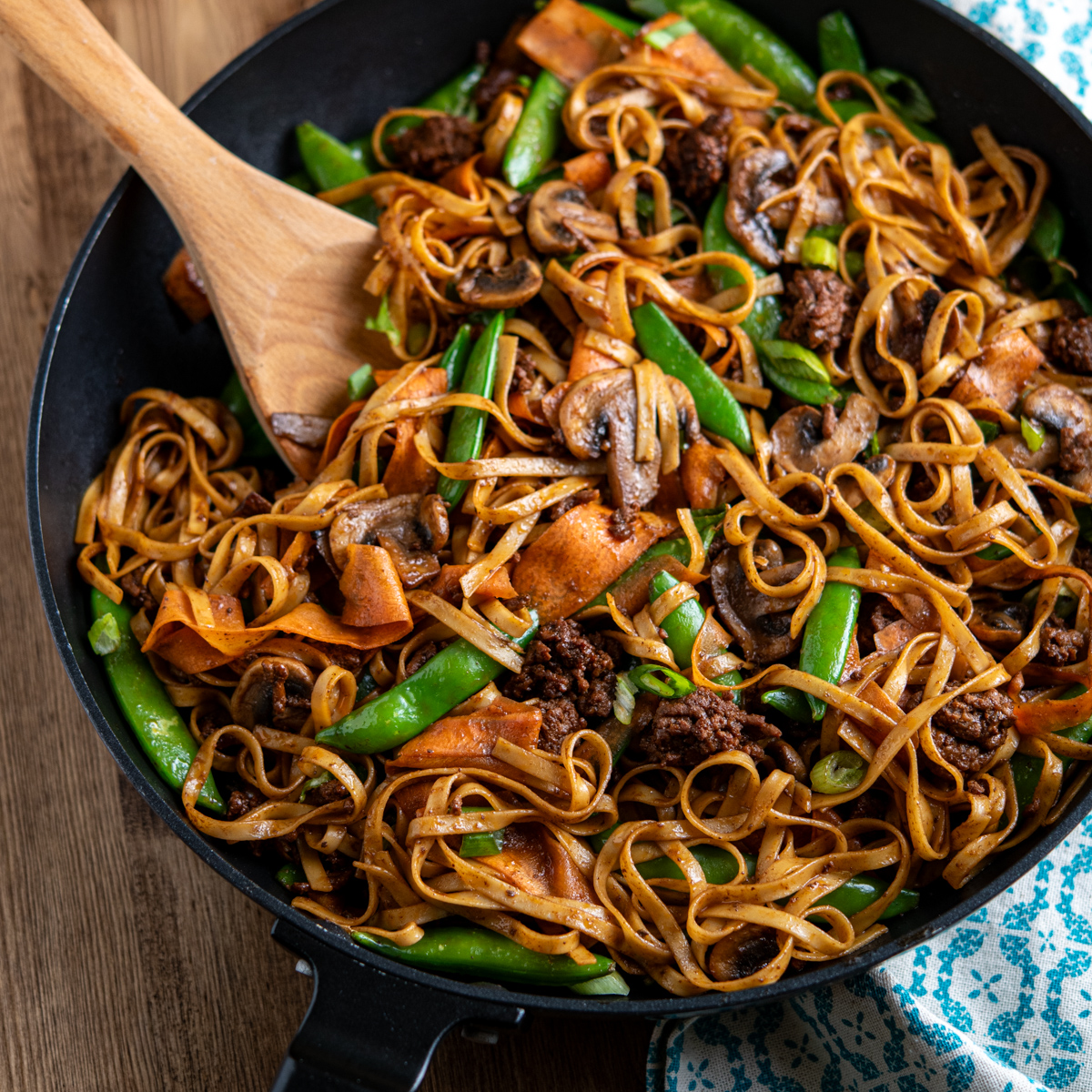Quick Hoisin Beef Noodle Stir Fry