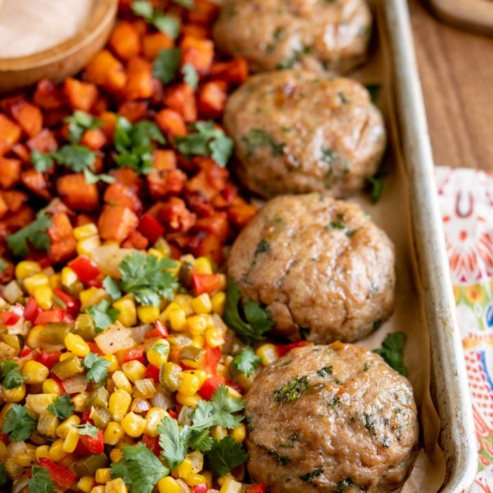 Honey Garlic Chicken Burger Tray Bake